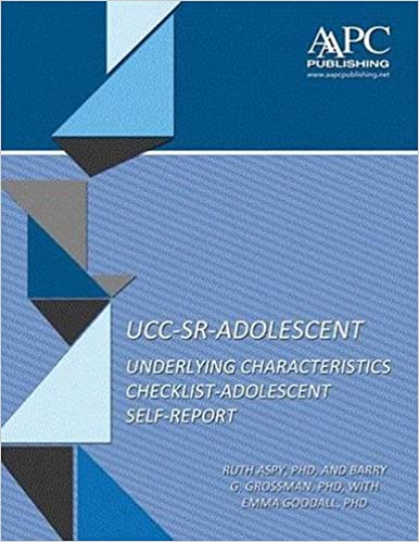  Adolescent Self-Report UCC (UCC-SR-Adolescent)
